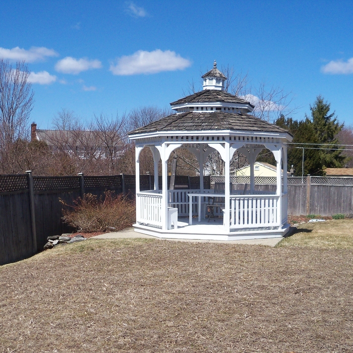 Before, a completely unremarkable yard!