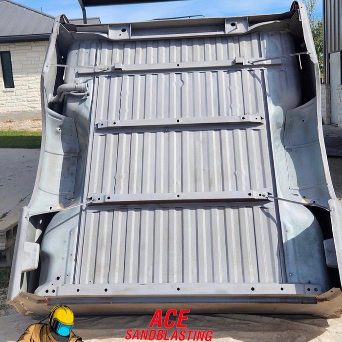 After - Truck bed sandblasting