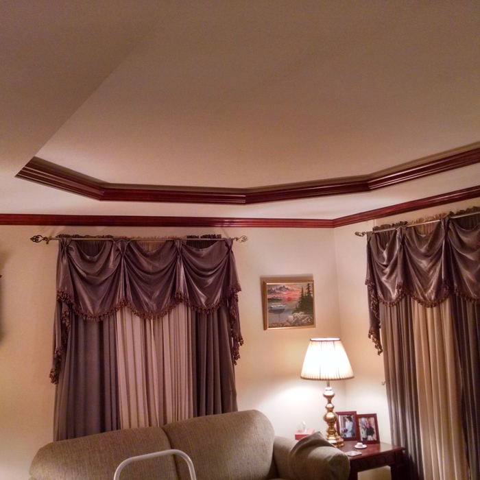 After: Tray Ceiling Complete!