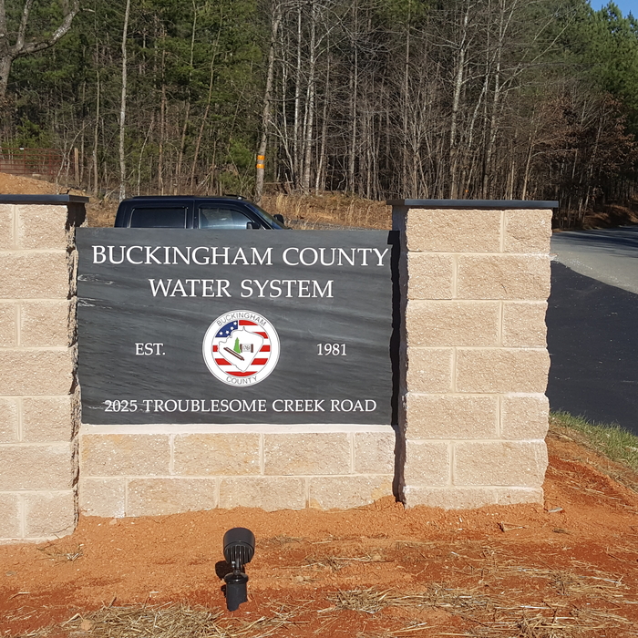 Sign for Buckingham County