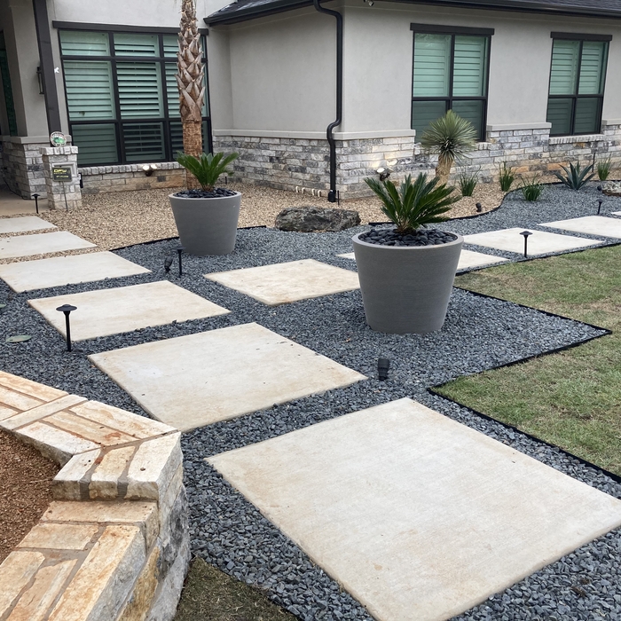 Walkway and landscape