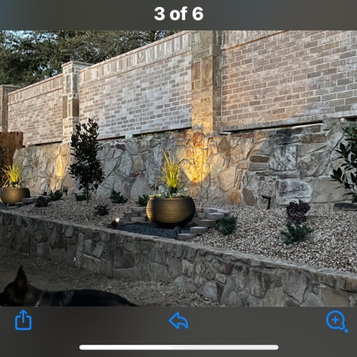Nighttime lighting and landscape