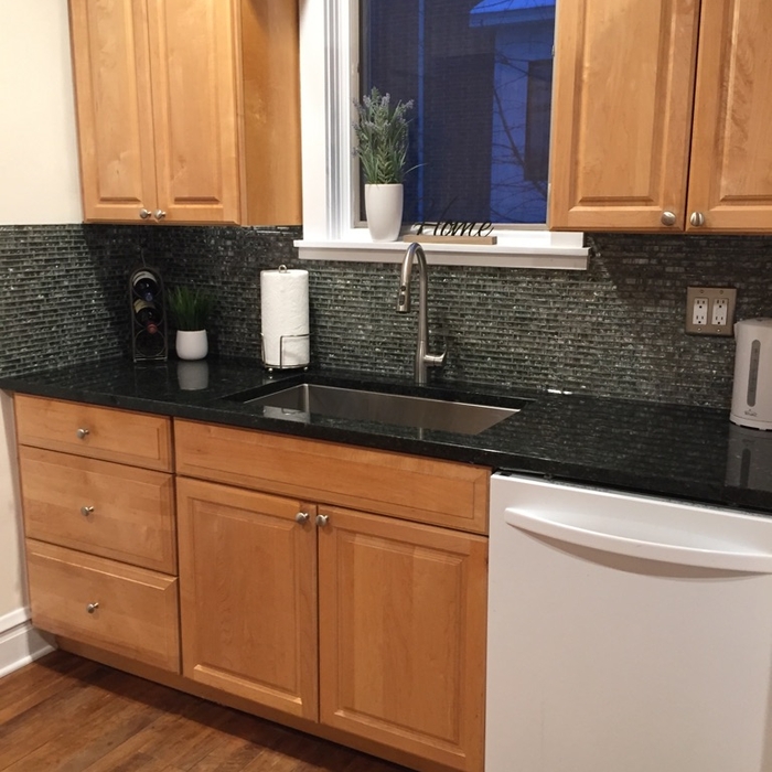 new sink to match brand new faucet.