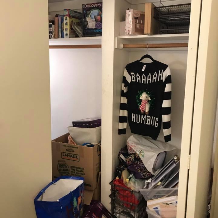 Craft closet- before