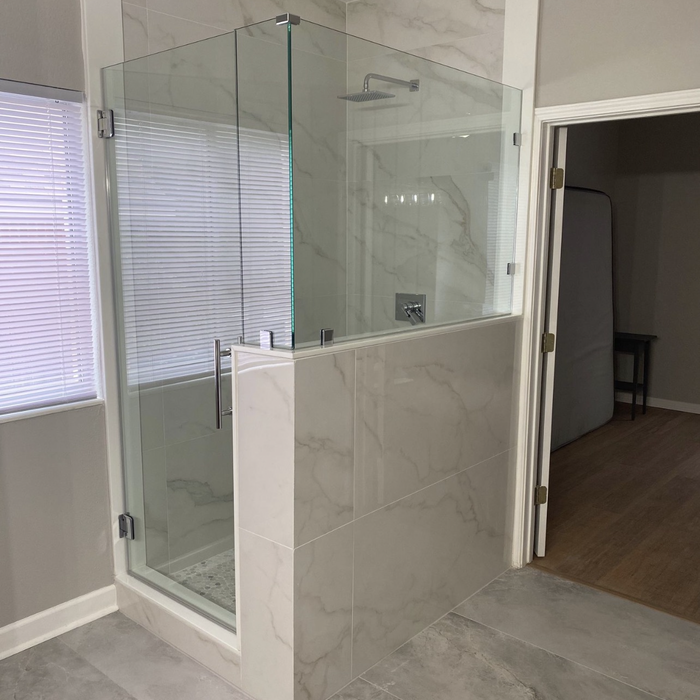 Tub and shower convert to shower area