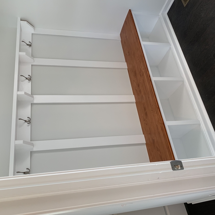 Custom mud room bench