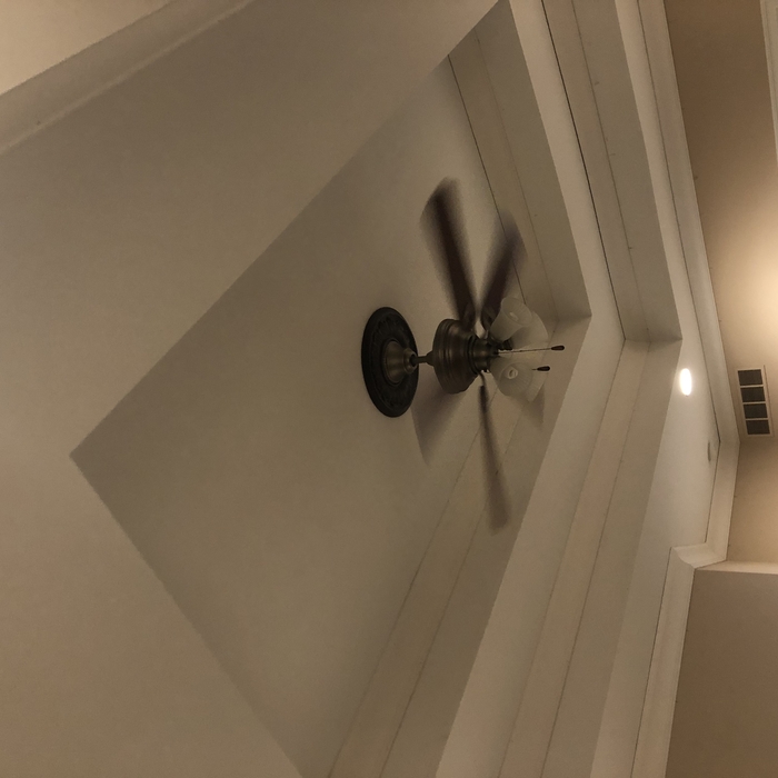 Tray ceiling before paint