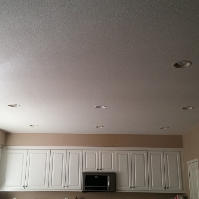 Large ceiling repair and electrical