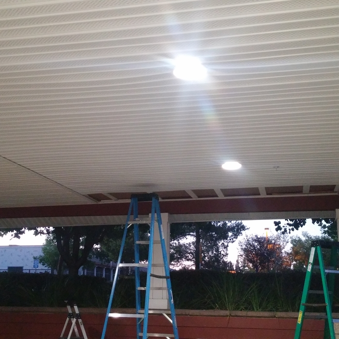 New vinyl ceiling