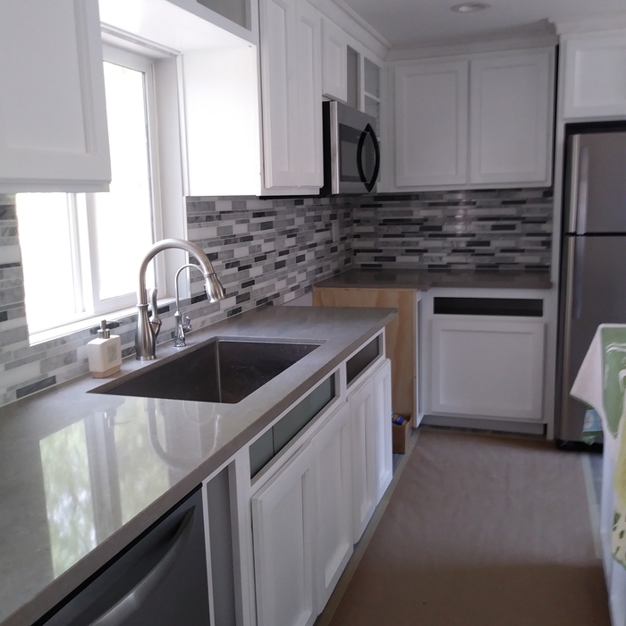 Custom tile backsplash