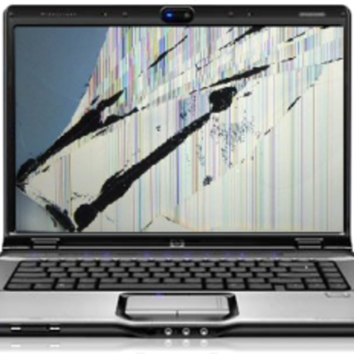 damaged laptop screen