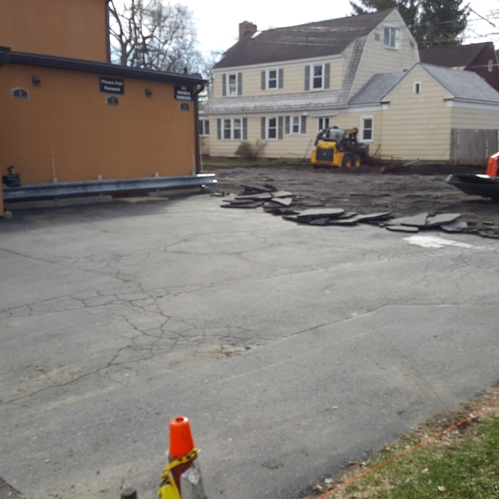 Ripping out old blacktop
