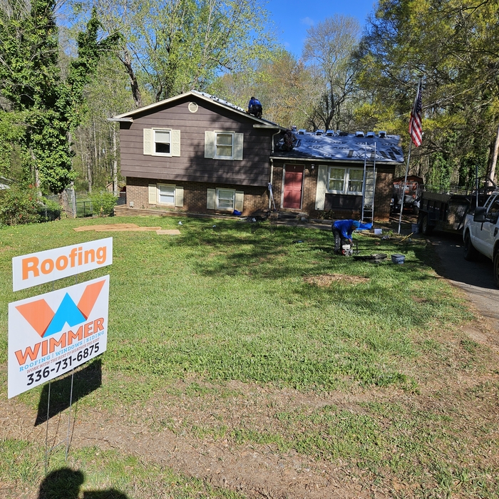 Roofing going on