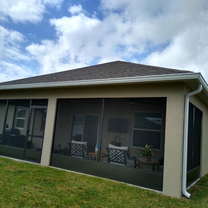 6&quot; White Rain Gutter