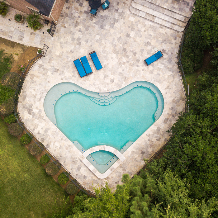 Infinity pool deck