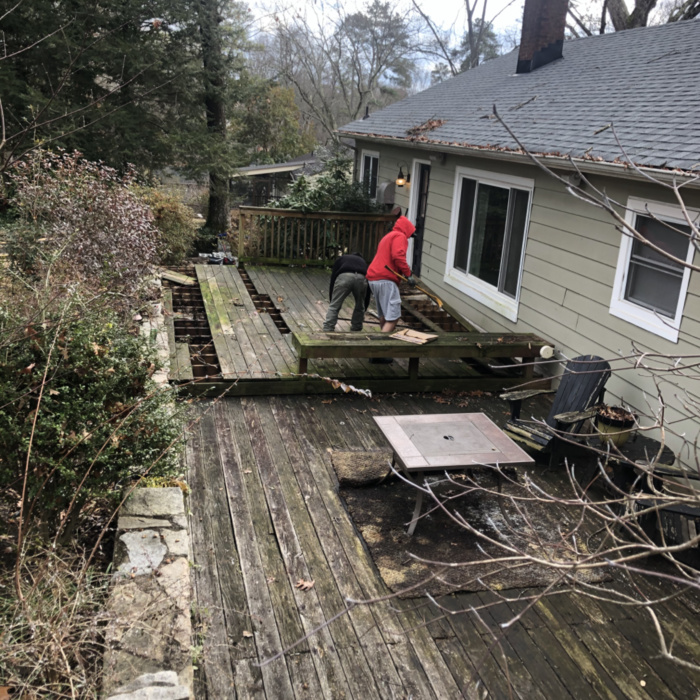 Remove old deck