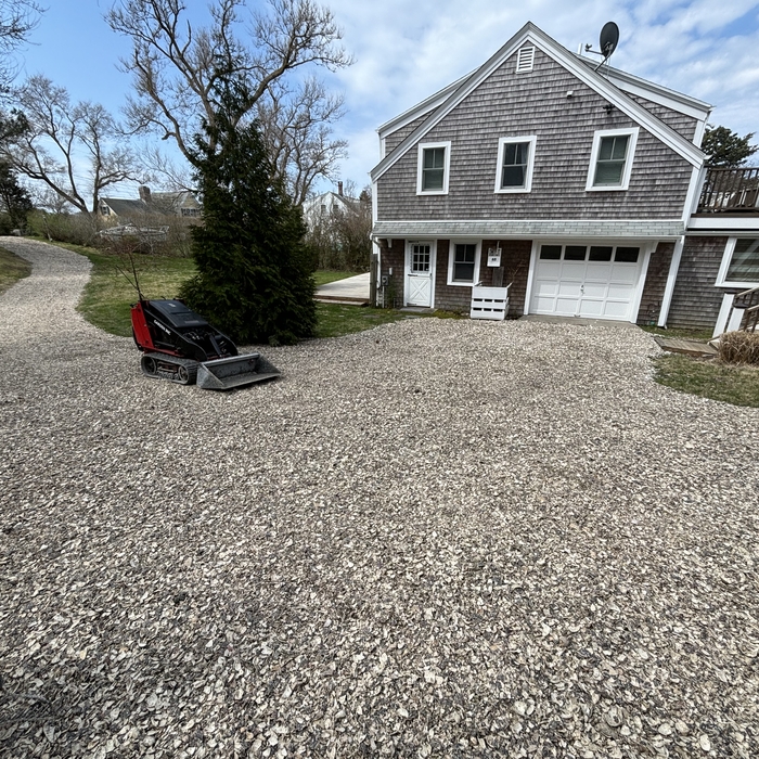 Sea Shell Driveway Install