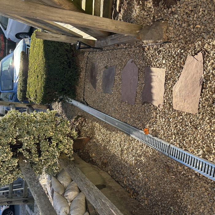 Finished Channel Drain Install