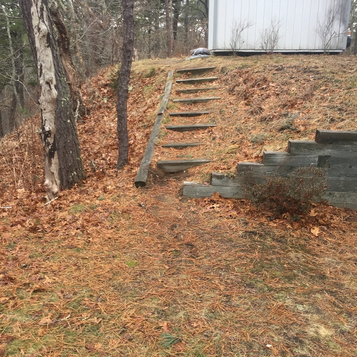 Old steps to be replaced