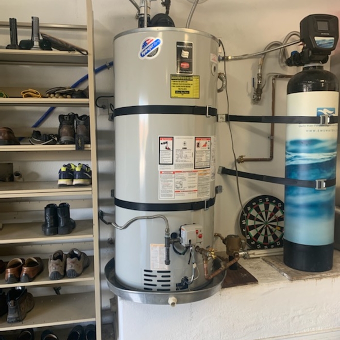75 gallon power vent install and conditioner
