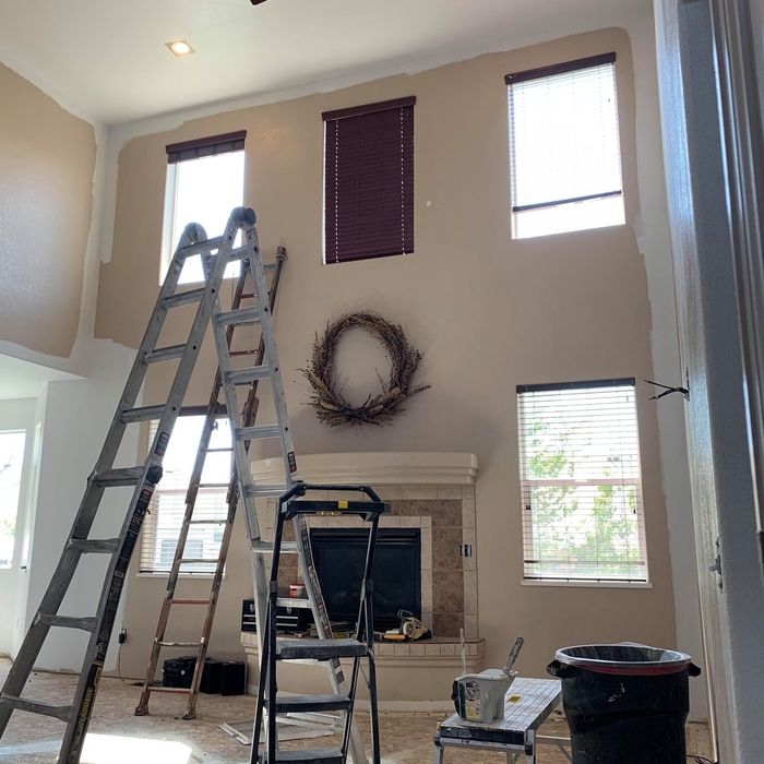 Interior high ceilings and walls
