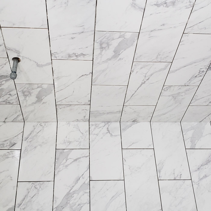 Tiled shower