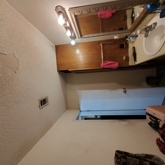 Bathroom before photo
