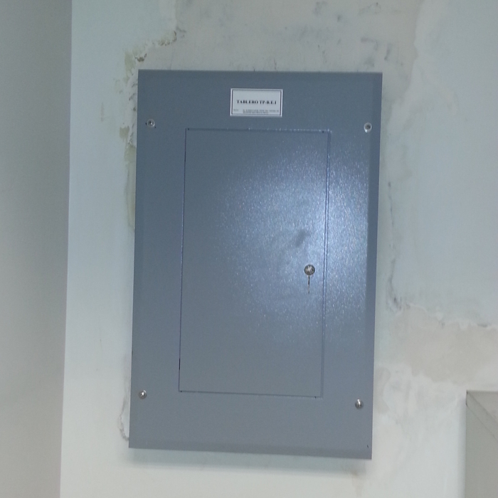 Panel installed and wall ready for painting
