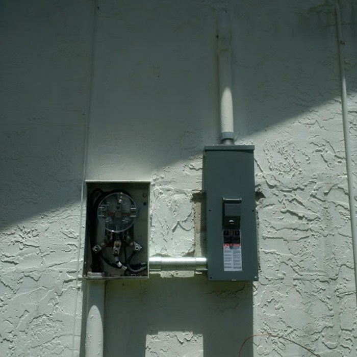 New 200A Main Disconnect Installed