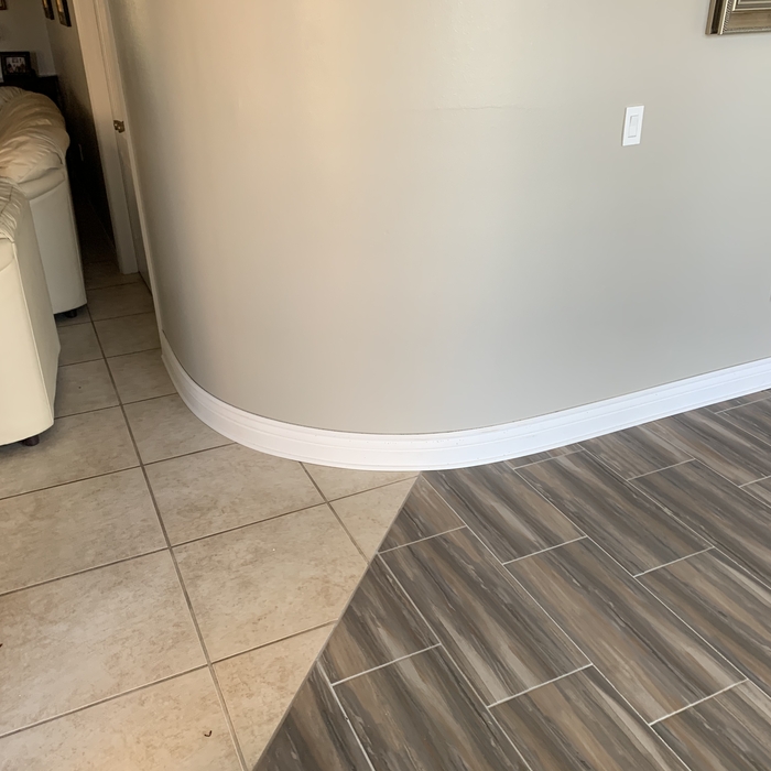 Installed baseboard