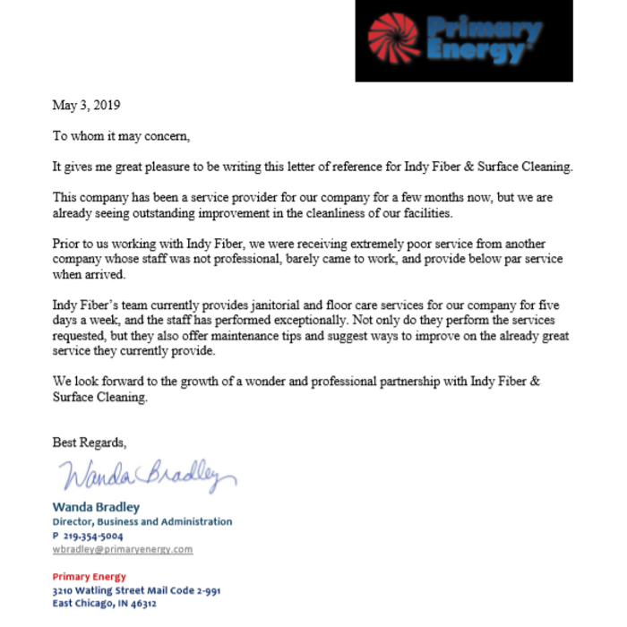 Letter of Recommendation