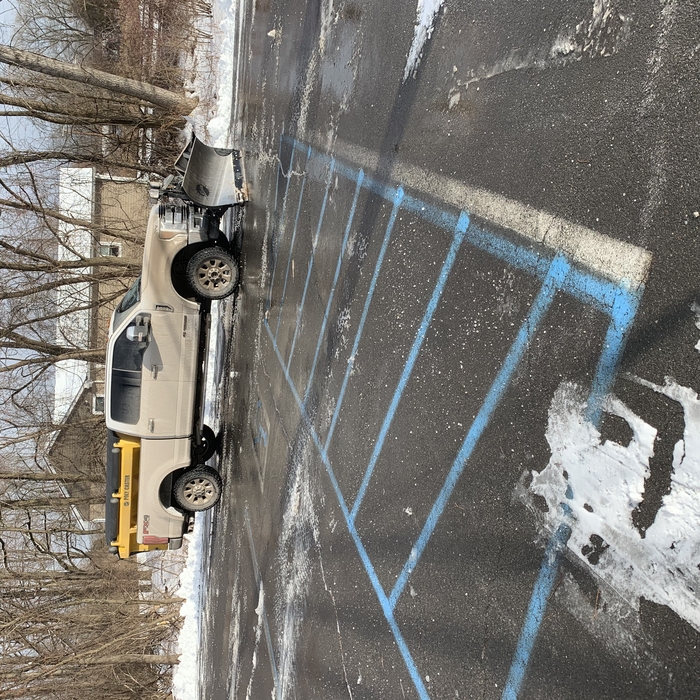 Snow plowing and salting