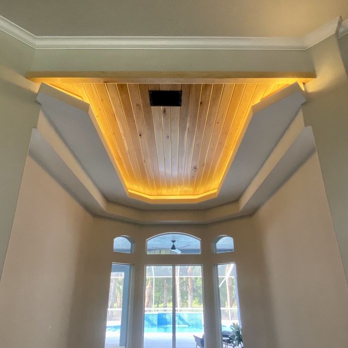 Dining with lighting