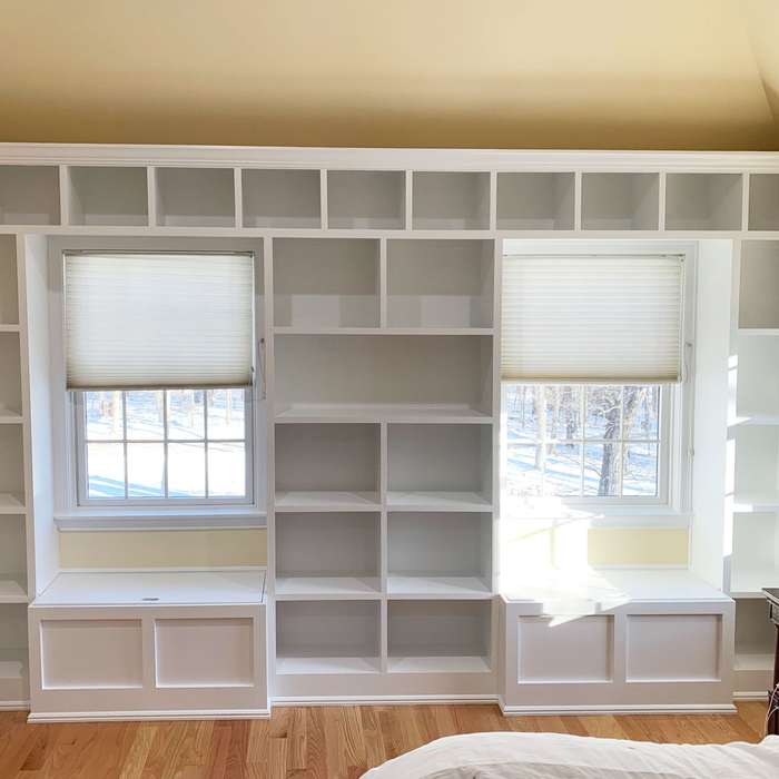 Custom Built-in with 2 Bench storage