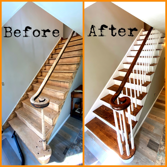 Refinished Staircase