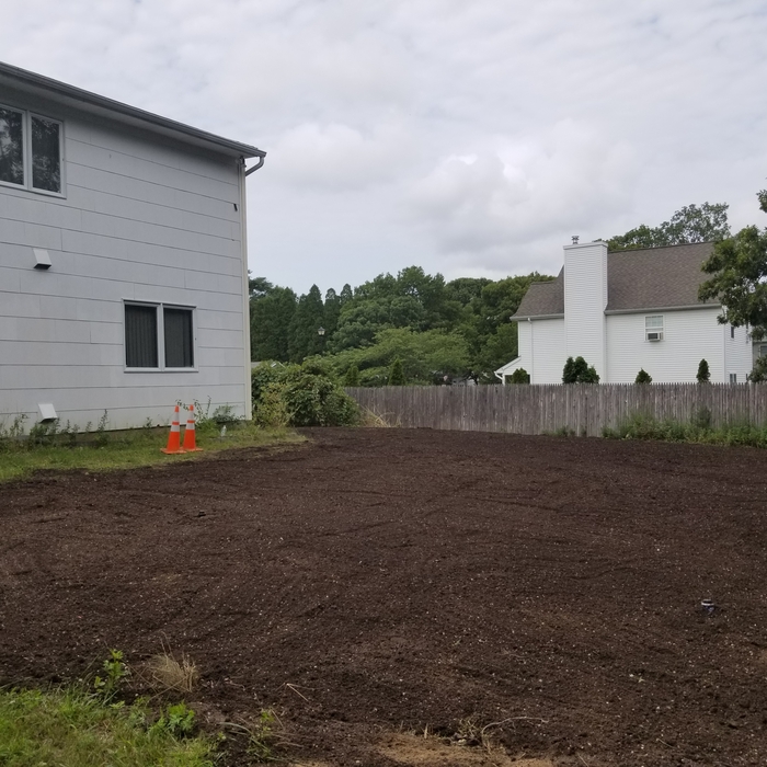 Backfill complete with topsoil
