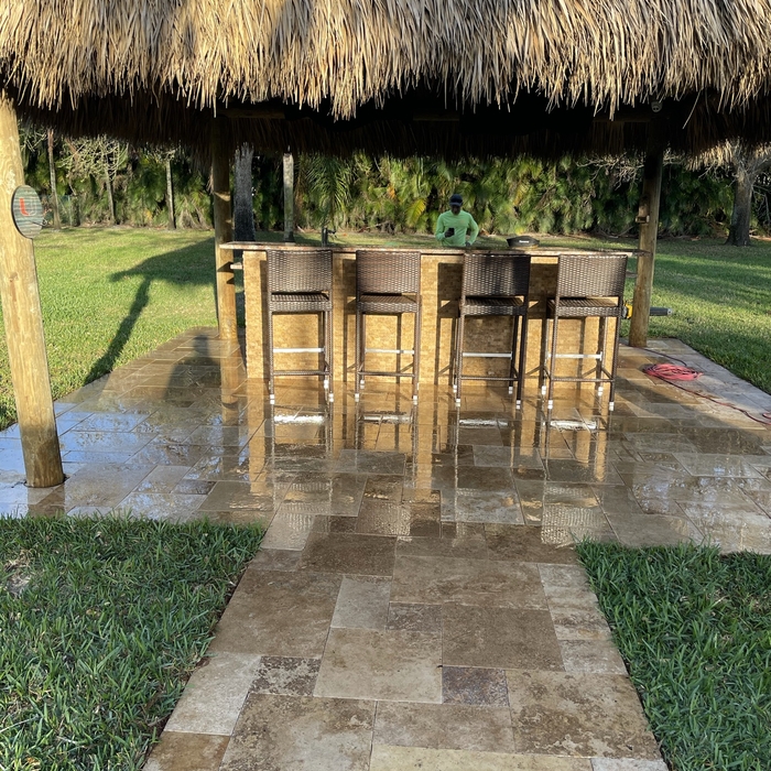 Outdoor entertainment area