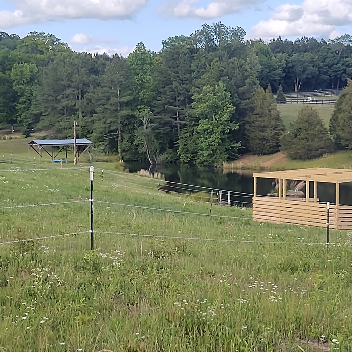 horse run-in / shelter in progress