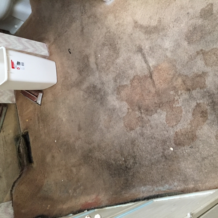 Water damage. Pipe leak