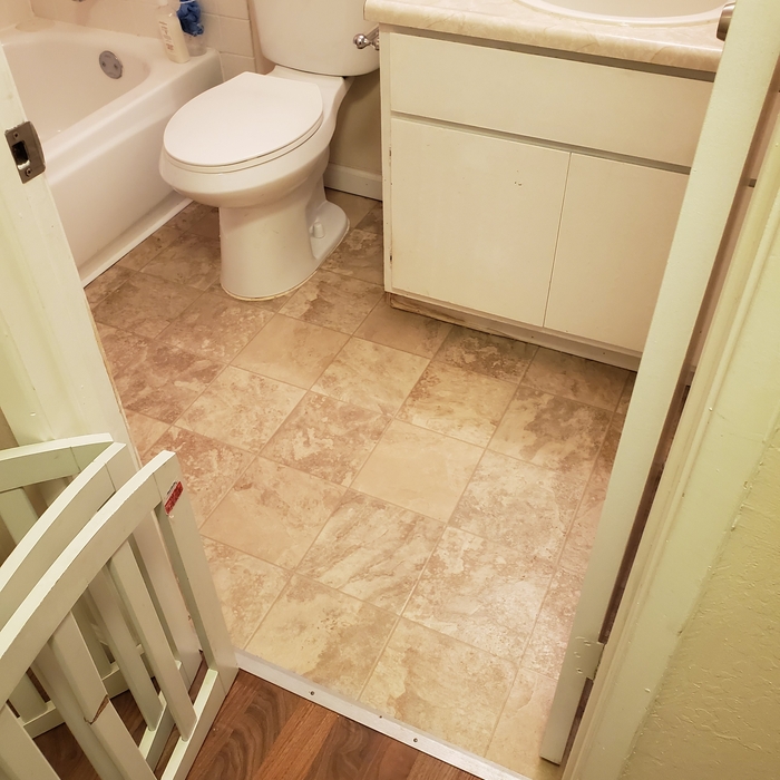 Hallway bathroom