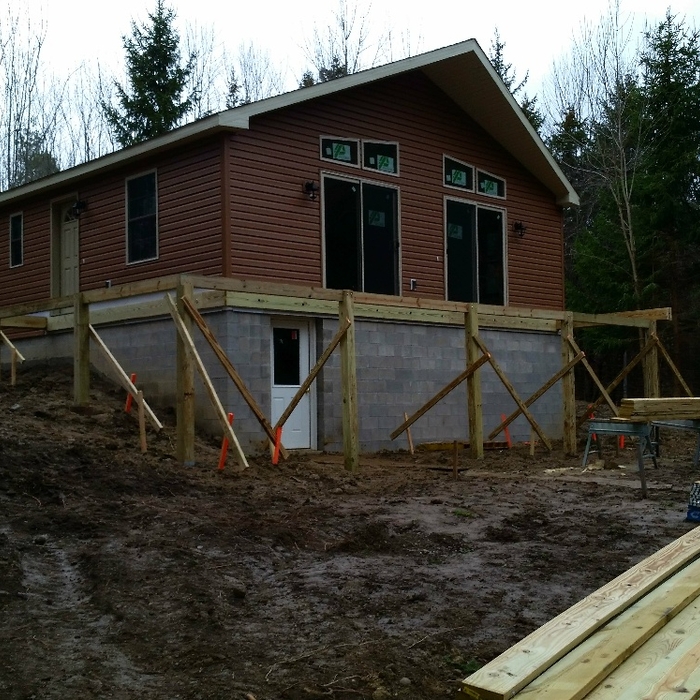 Raised Decking Before (wood)