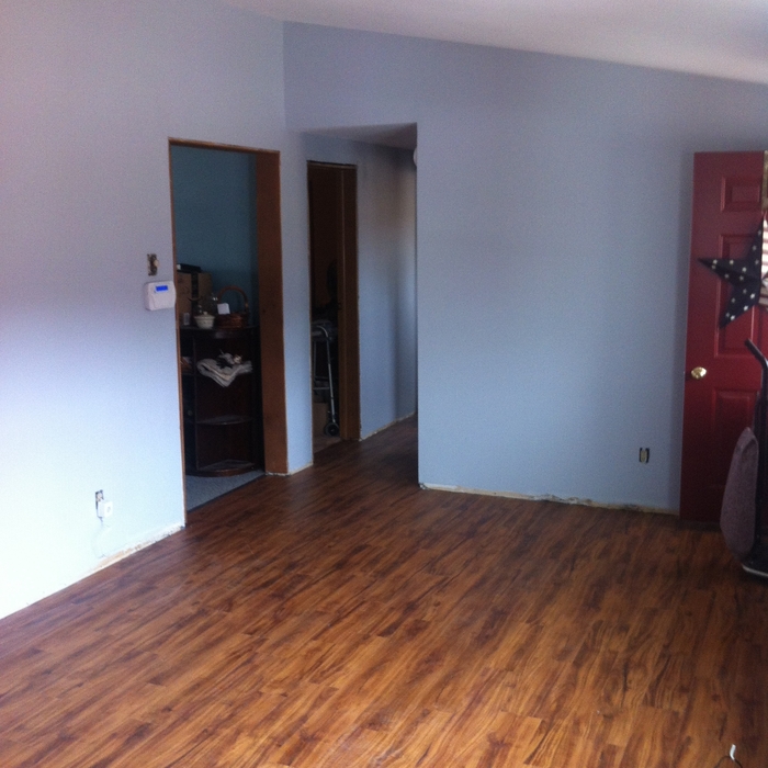 living room and  hall