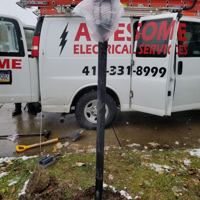 Standard Lamp Post Installation