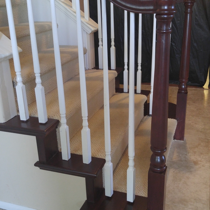 Stair Railing Refinishing (Stained / Painted)