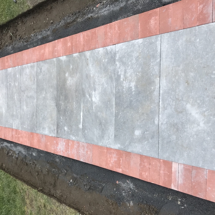 Completed walkway
