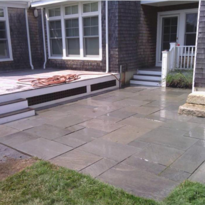 Completed patio