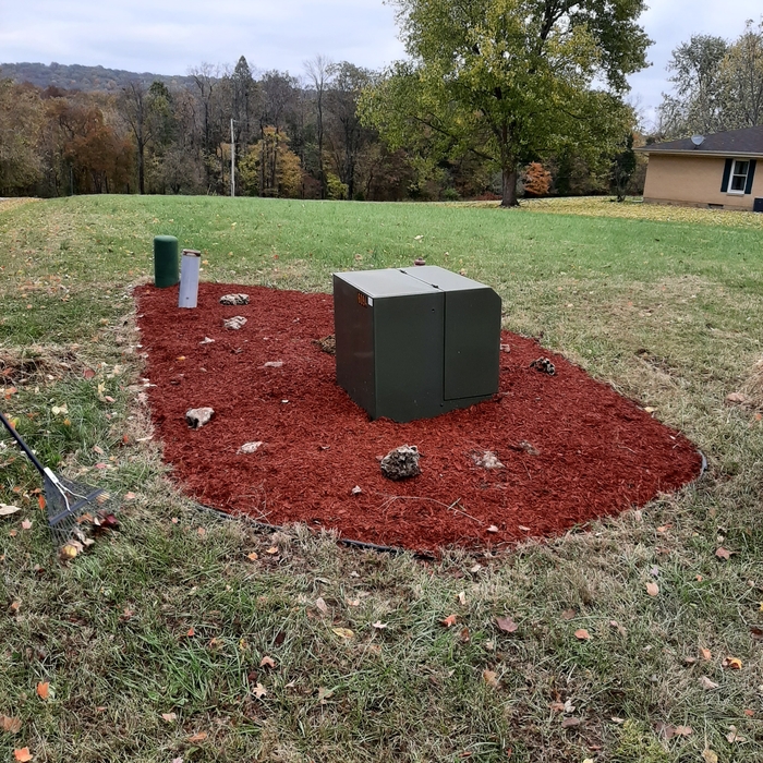New Mulch removed weeds