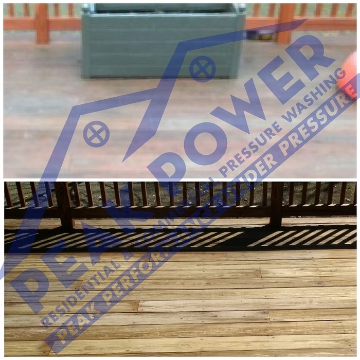 Stained Deck Cleaning