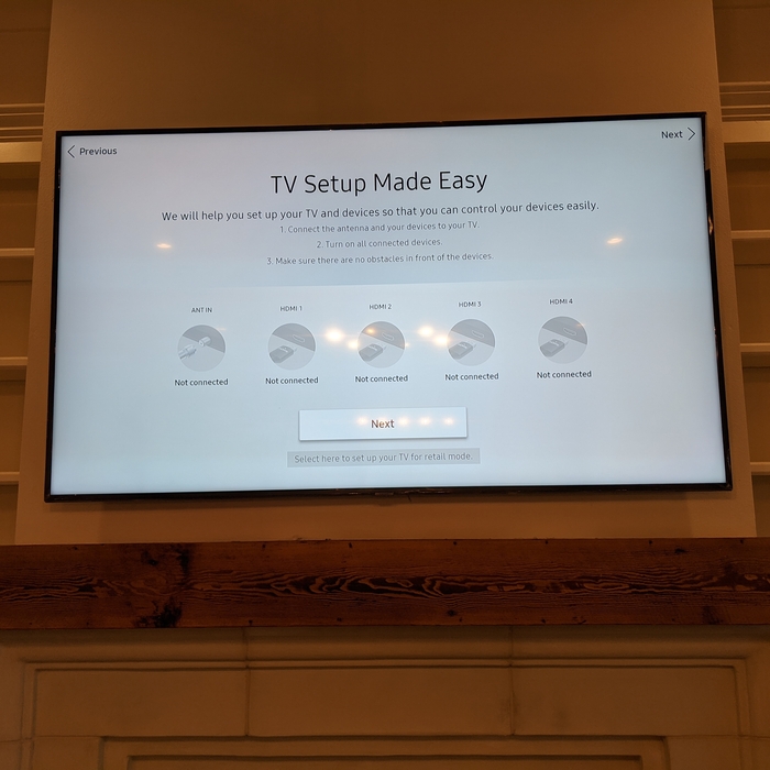 Above Fire place