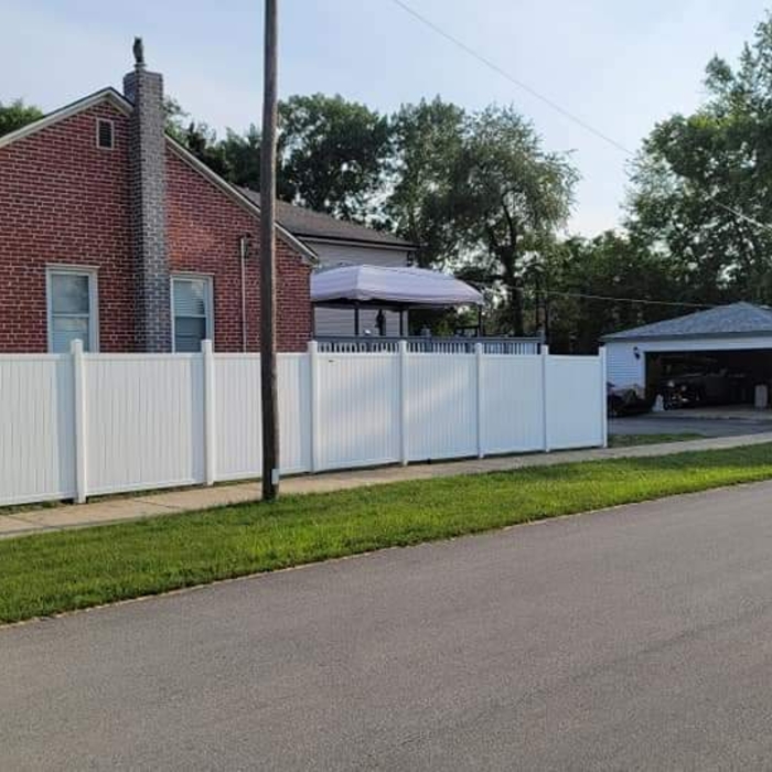Vinyl fence